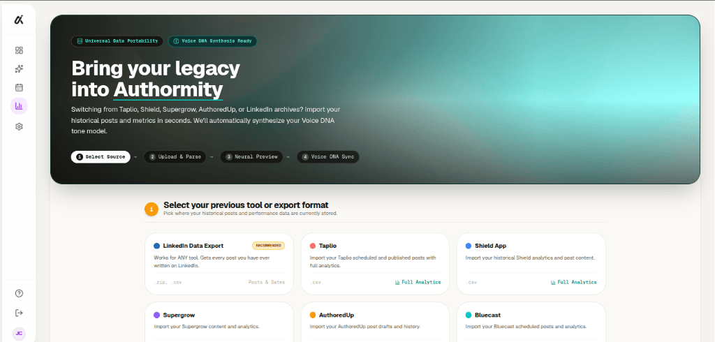 Authormity Universal Data Migration Wizard