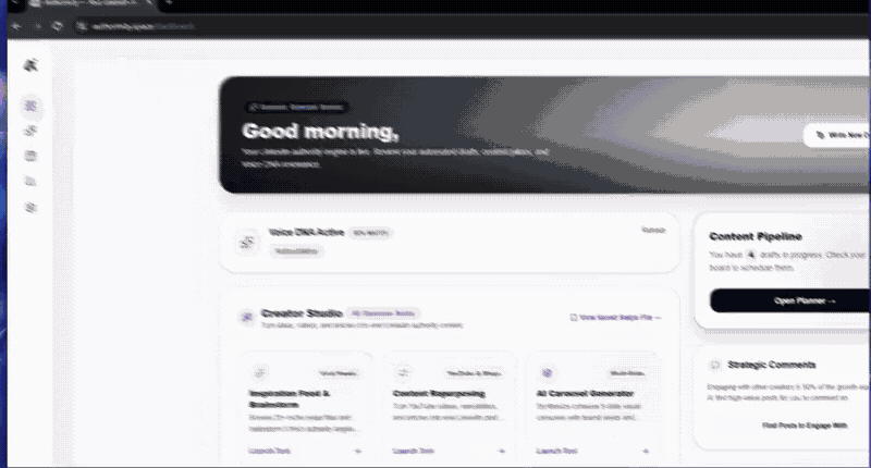 Authormity AI Post Generator Live Demo